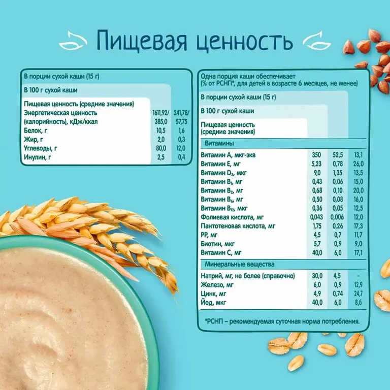 Каша сухая ФрутоНяня мультизлаковая, безмолочная, 190 г с 6+ мес