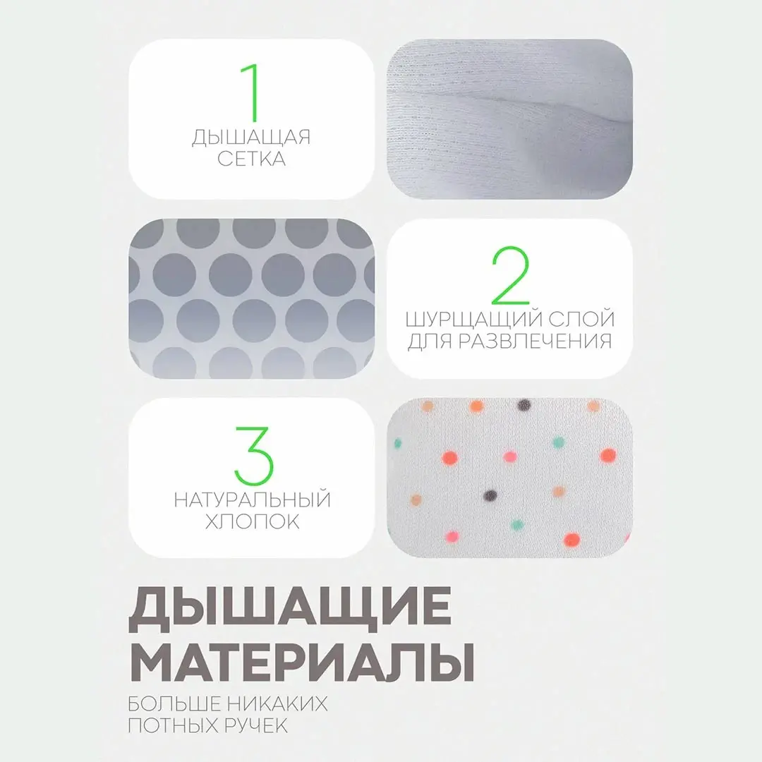 Зубогрызка-Прорезыватель Перчатка горошек