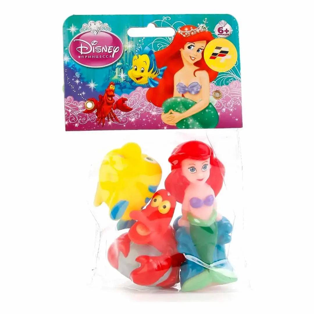 Набор игрушек для ванной Disney Ариэль, Себастьян и Флаундер