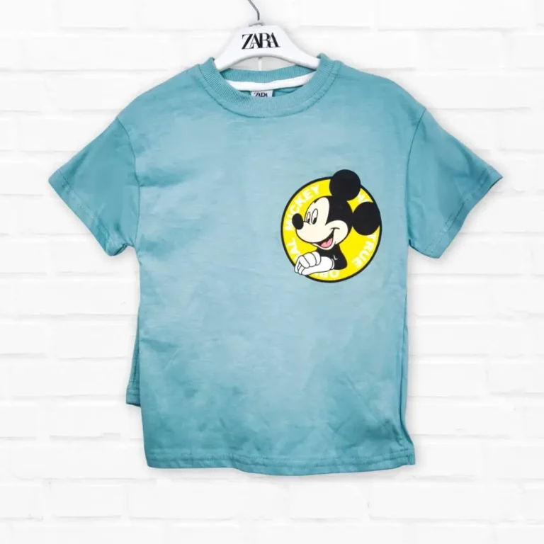 Комплект 2ка ZARA Disney Mickey Mouse & Friends футболка + шорты Ментоловый