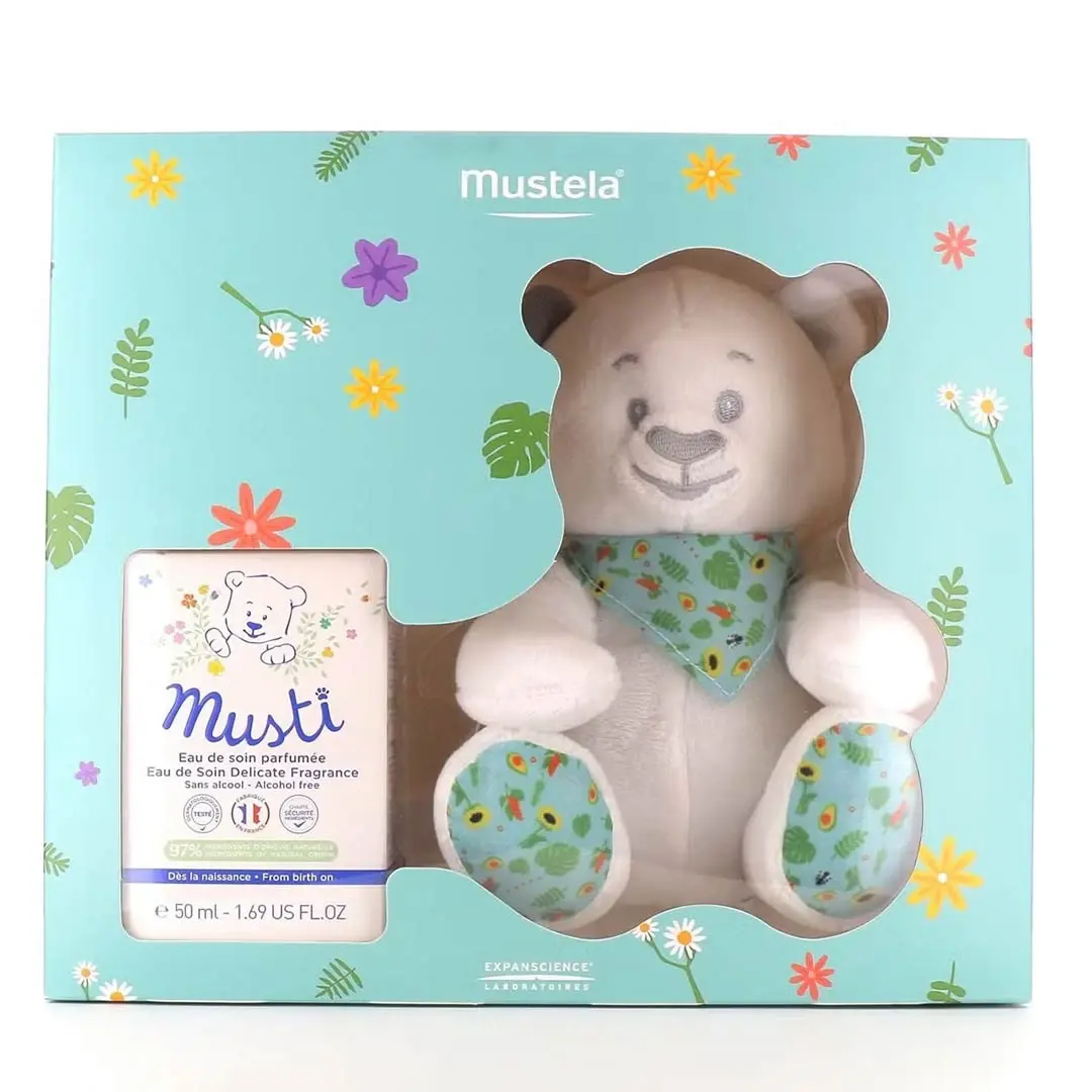 Mustela Подарочный набор Мишка & парфюмерная вода Musti 50 мл