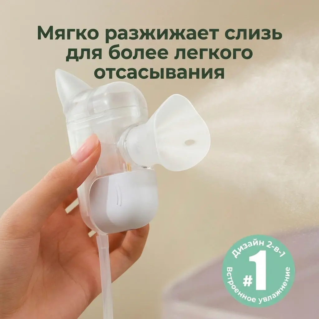 Электрический назальный аспиратор Momcozy BN008
