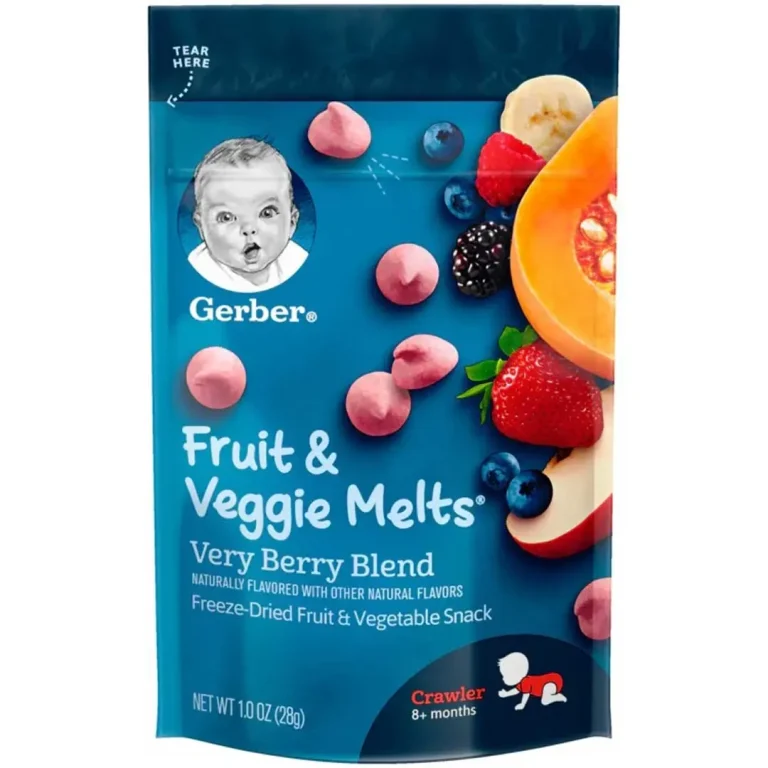 Йогуртовые шарики Gerber клубника малина ежевика и тыква 8+ мес 28 гр