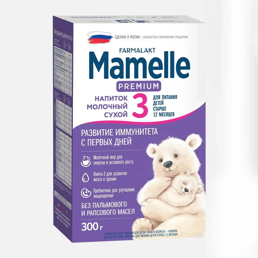 Сухая молочная смесь Mamelle Premium 3 300 гр 12+ мес