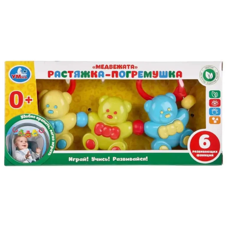 Погремушка-растяжка Умка мишки