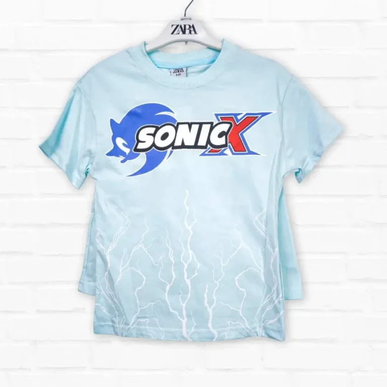 Комплект 2ка ZARA SonicX футболка + шорты Голубой