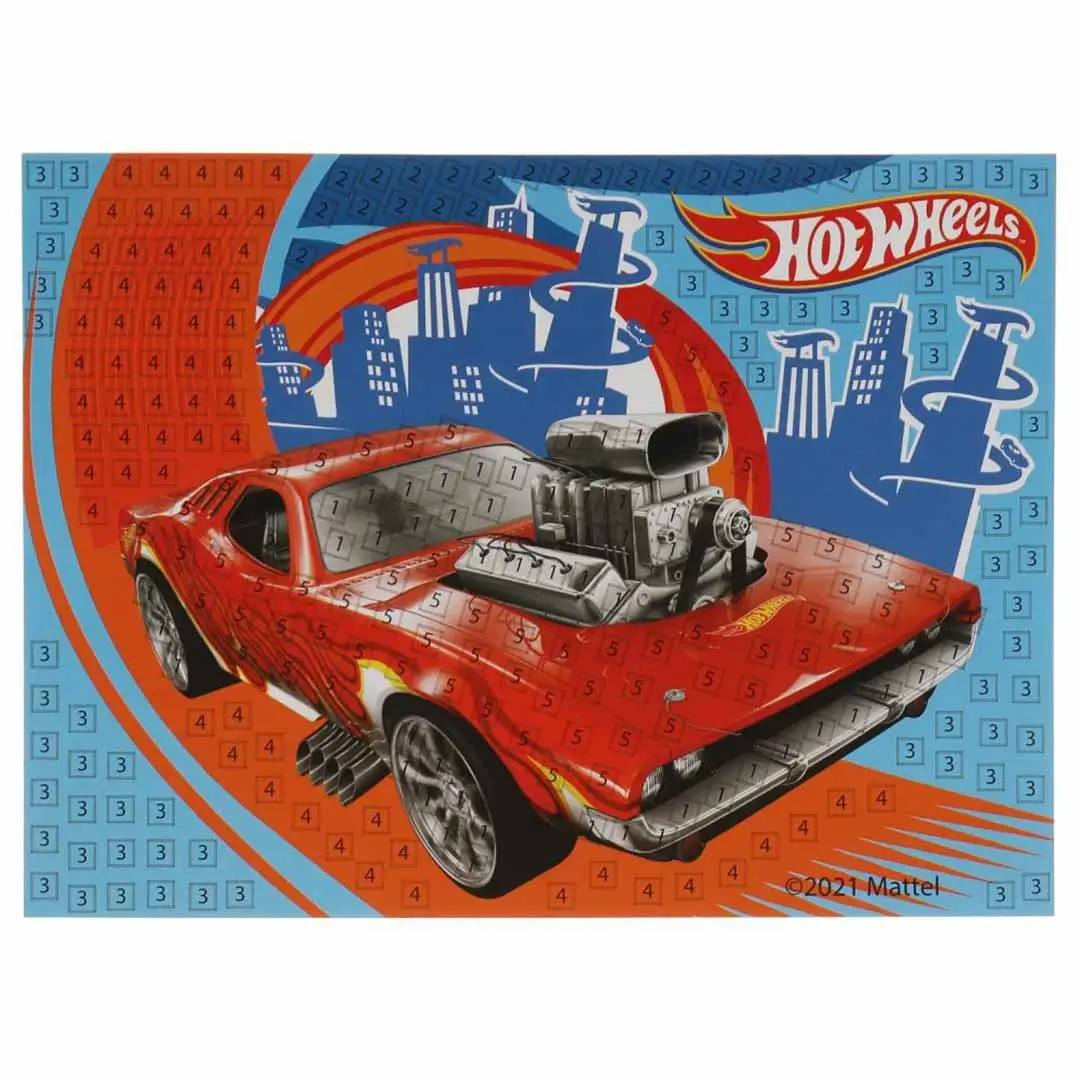 Аппликация мягкая мозаика Hot Wheels