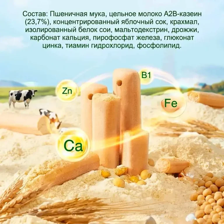 Молочные палочки Unique Baby для прорезывания зубов 6+ мес 8 гр 8шт