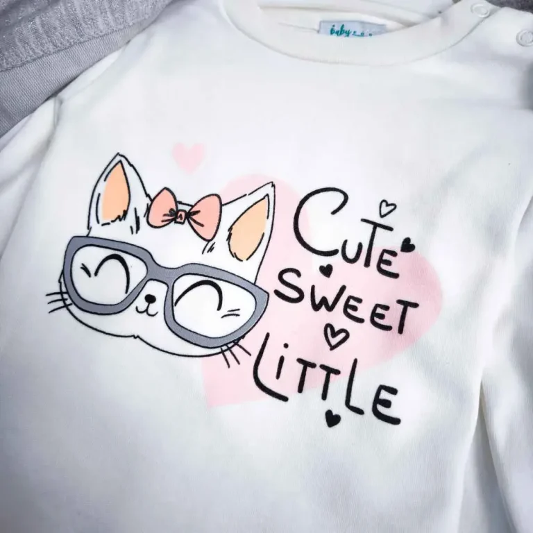 Комплект 3ка Baby fou свитшот + штаны + толстовка на молнии бантики Серый