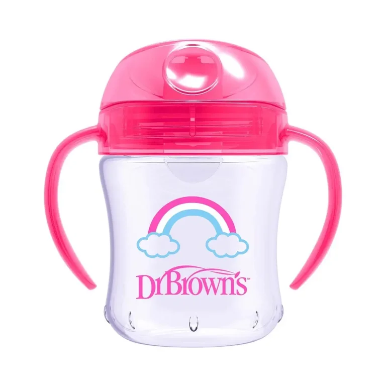Чашка DrBrown's с мягким носиком и ручками Радуга Transition Cup 180 мл 6+ мес TC61003-INTL