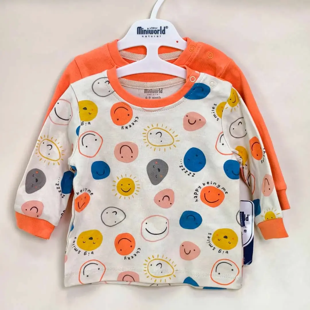 Кофточки Miniworld happy being me Оранжевый 2 шт