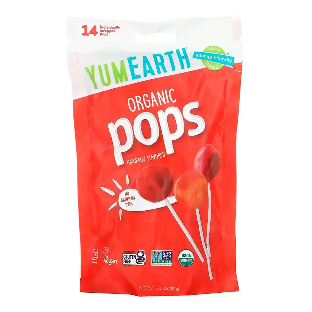 Леденцы Yum Earth Organic Pops Flavors