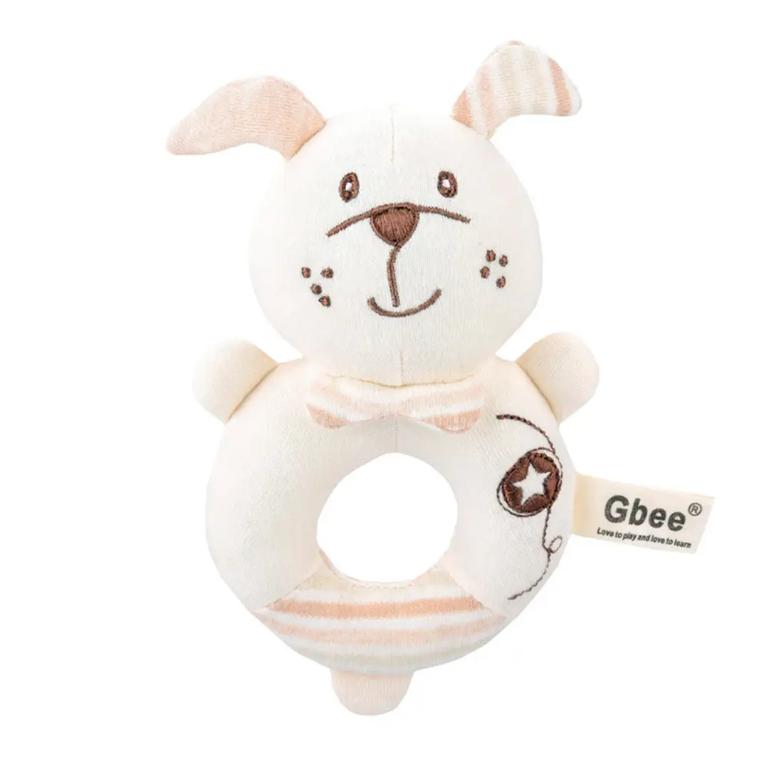 Мягкая погремушка кольцо Gbee Baby Щенок