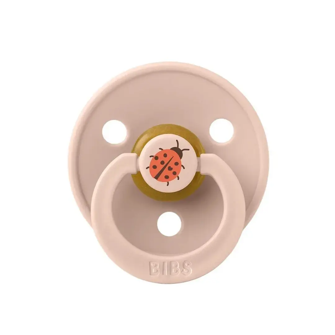 Пустышка латексная BIBS Studio Colour Ladybug-Blush 6+ мес