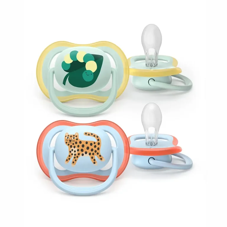 Пустышка Philips Avent Ultra Air Гусеница леопард SCF087/02 0-6 мес 2 шт