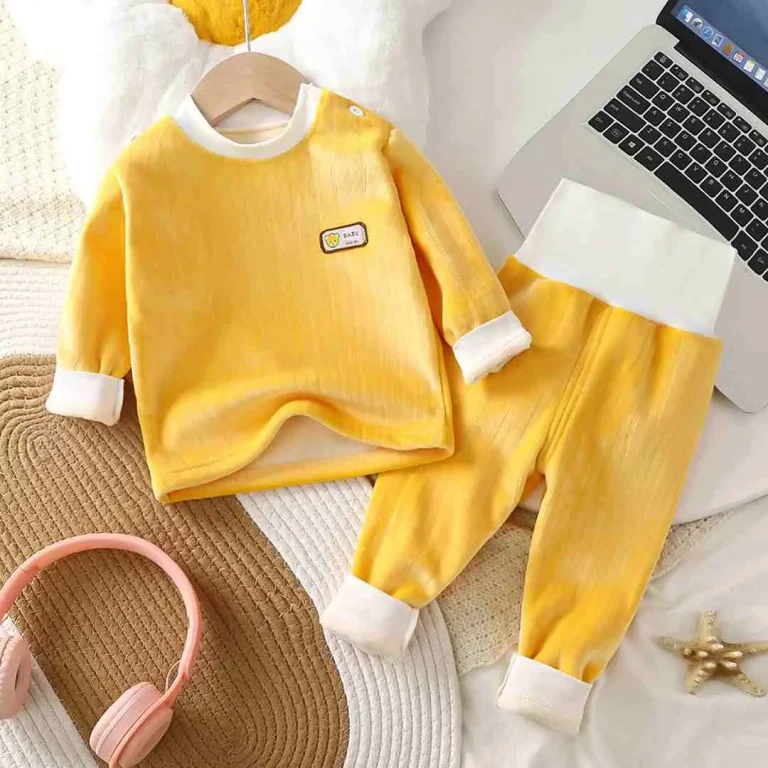 Комплект 2ка Babys утепленный Мишка Желтый
