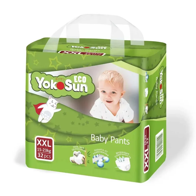 Трусики-подгузники YokoSun Eco XXL (15-23 кг) 32 шт