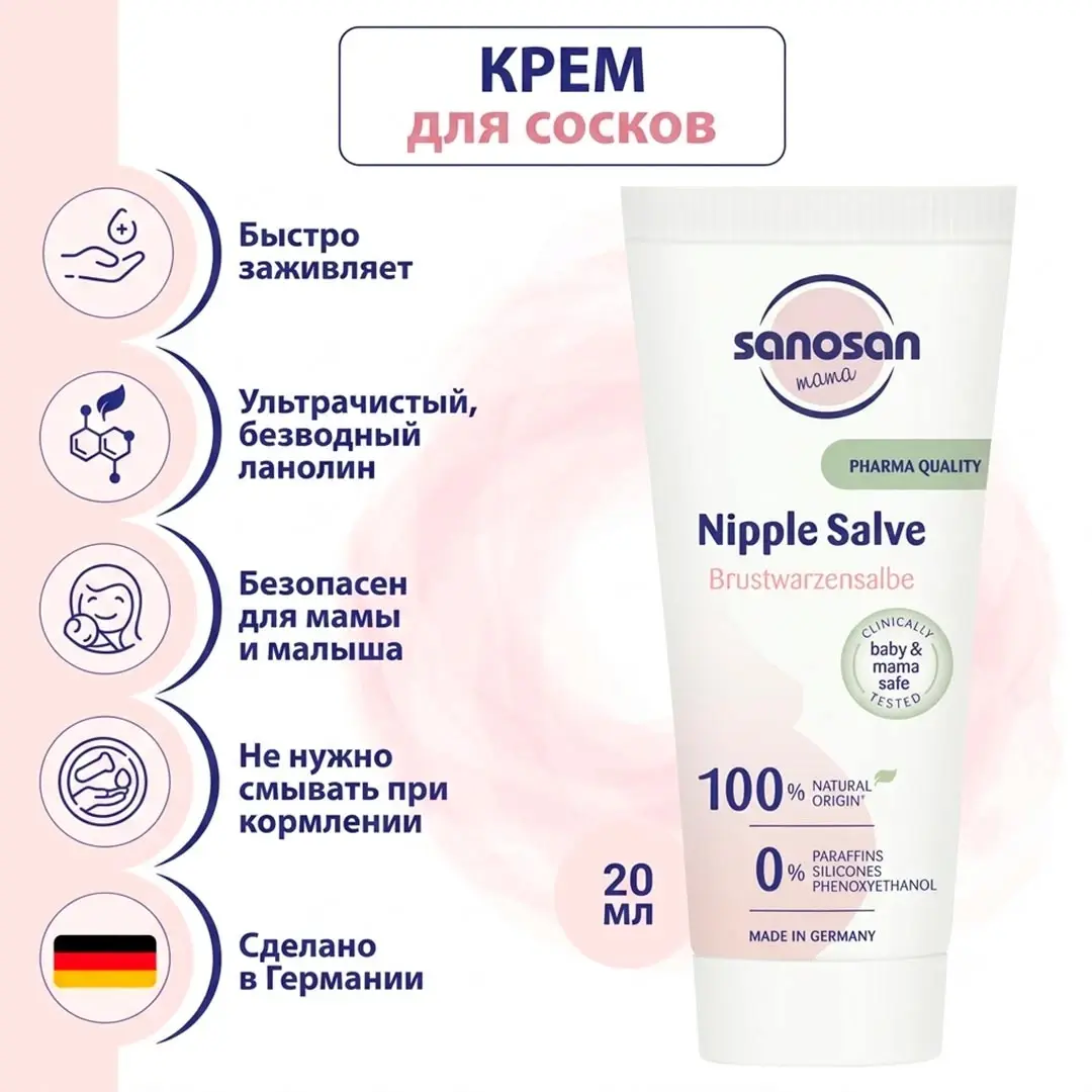 Ланолин для губ крем для сосков и груди Lanolin 20 мл
