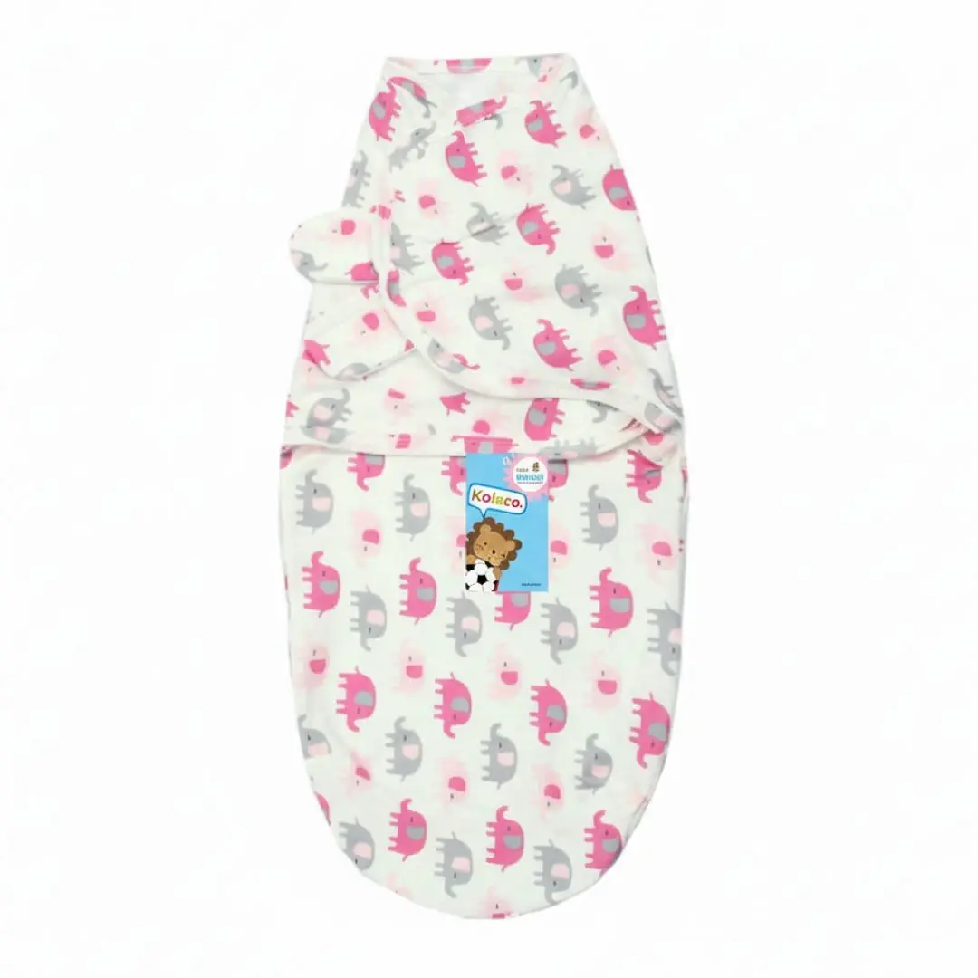Пеленка кокон SwaddleMe на липучке Слонята Белый