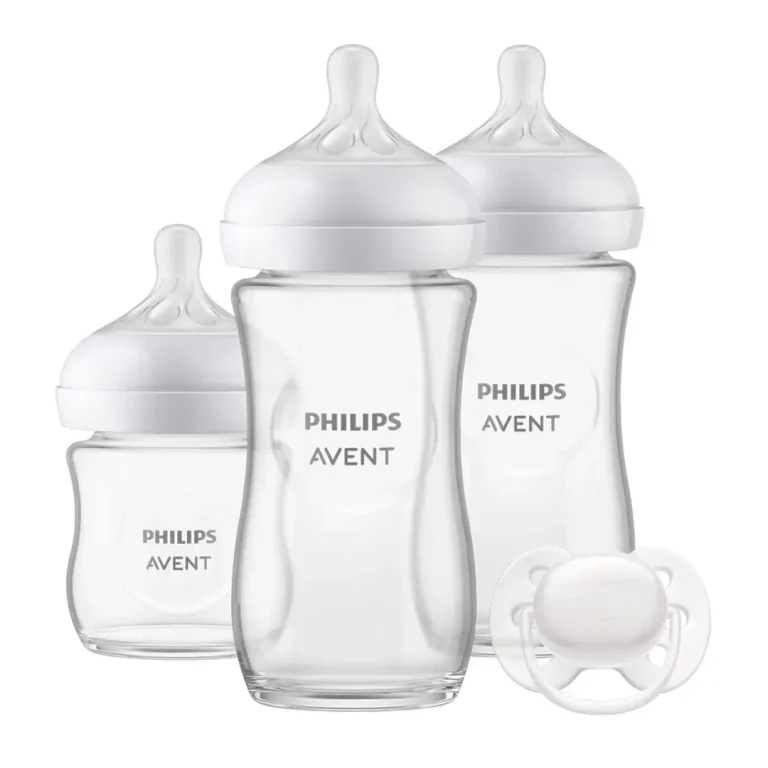 Набор стеклянных бутылочек Philips Avent SCD878/11 Natural Response, 3 бутылочки и пустышка 0-3мес