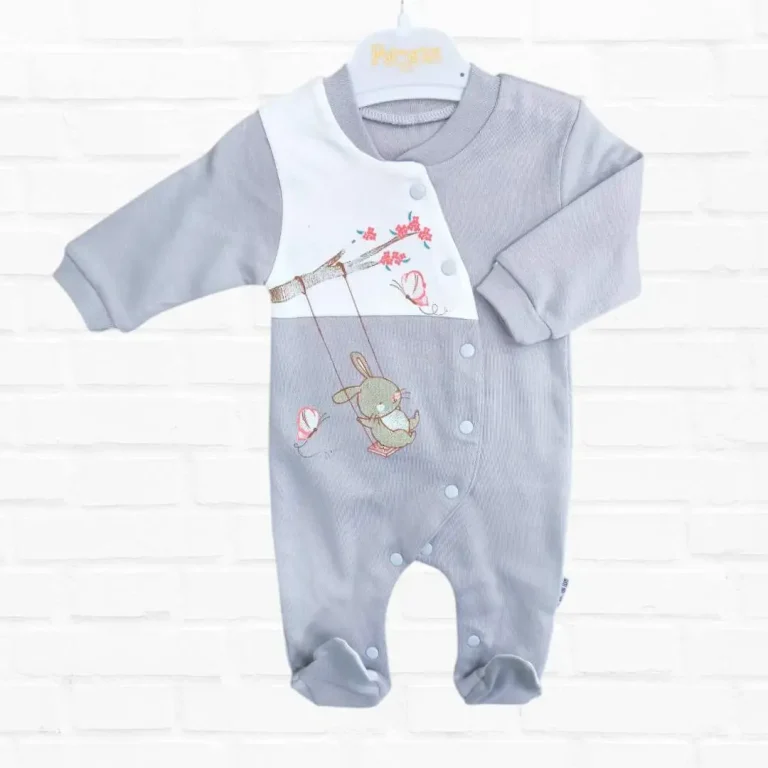 Слип Palmarius baby зайчик на качелях Серый