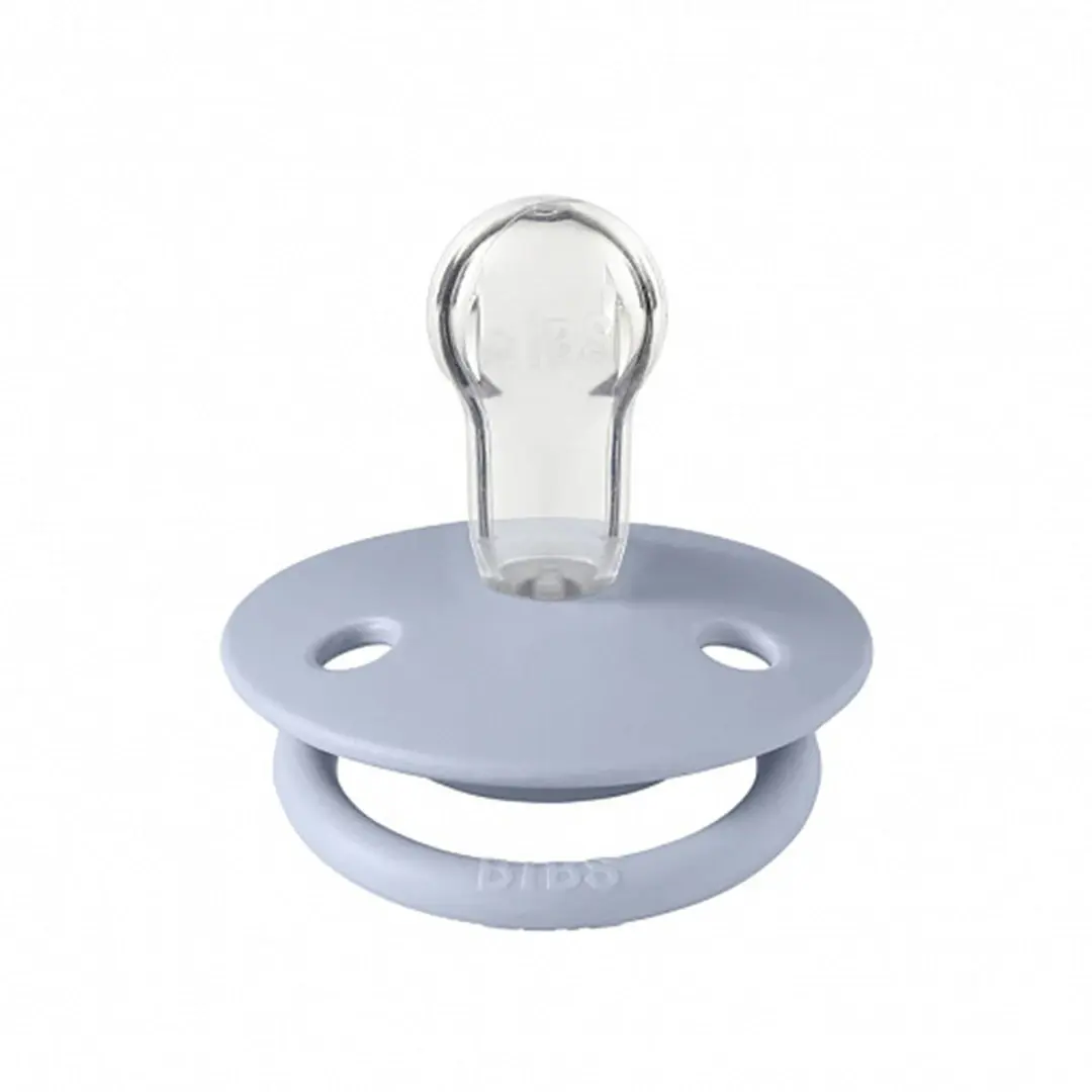 Пустышка силиконовая BIBS De Lux – Dusty Blue 0+ мес