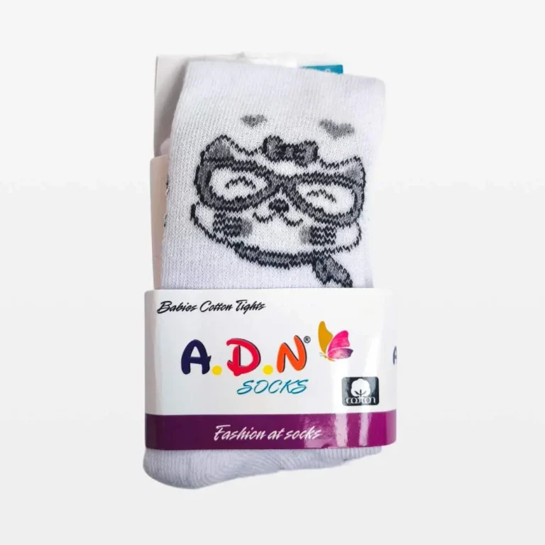 Колготки A.D.N Socks киса Белый