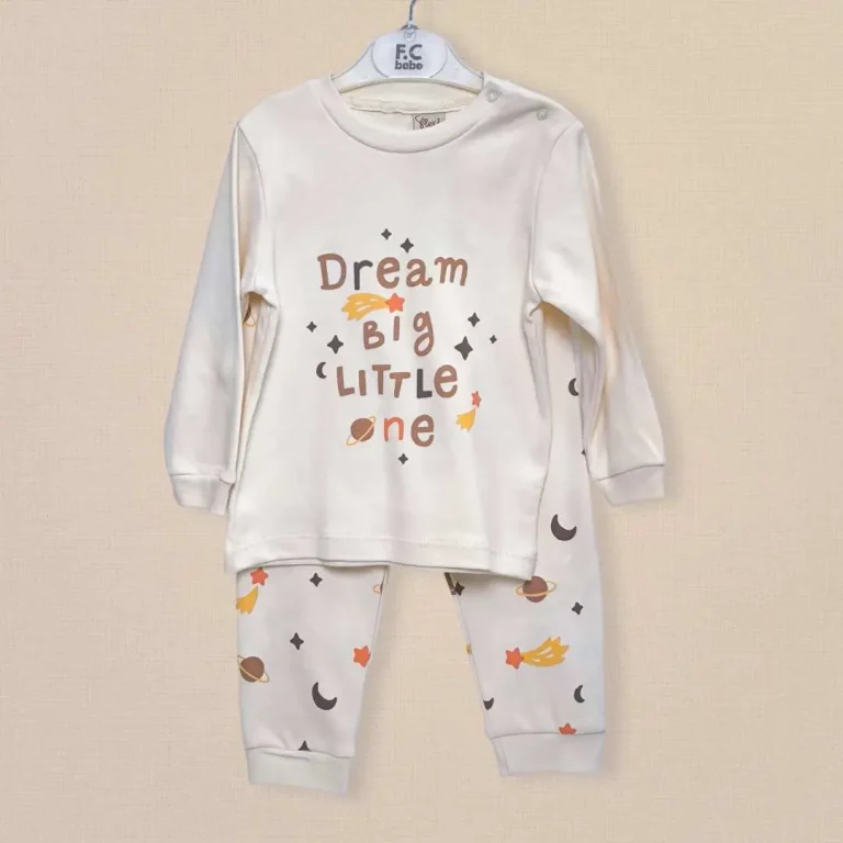 Комплект 2ка Flexi Dream big little one кофта + штаны Молочный
