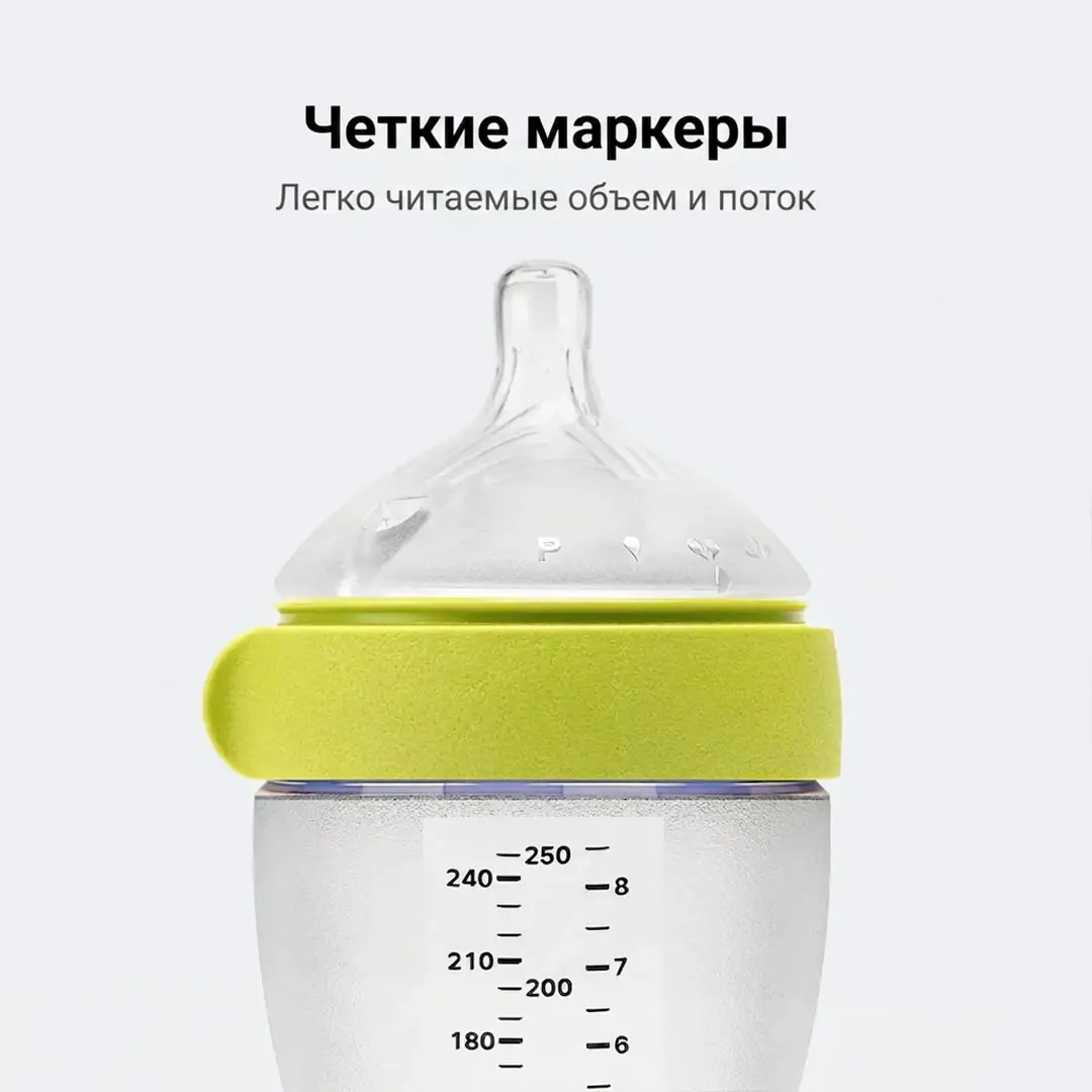 Силиконовая бутылочка Como Tomo 250 мл 3+ мес Желтый