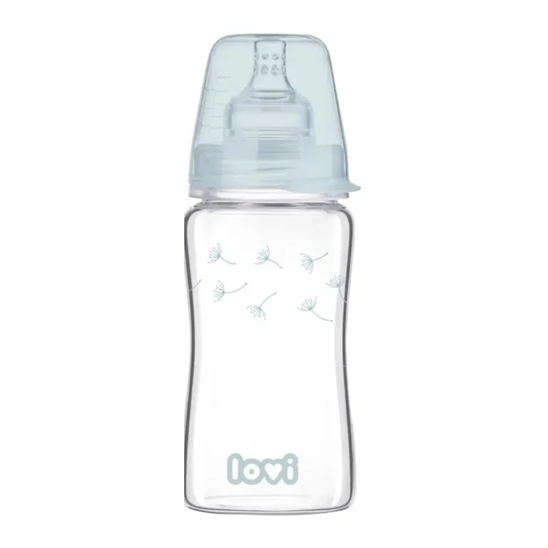 Бутылочка LOVI стеклянная DIAMOND GLAS 250 мл Botanic