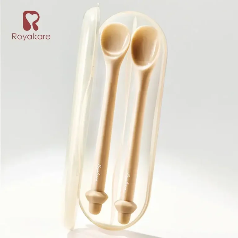 Набор силиконовых ложек Royalcare 0+ мес Бежевый