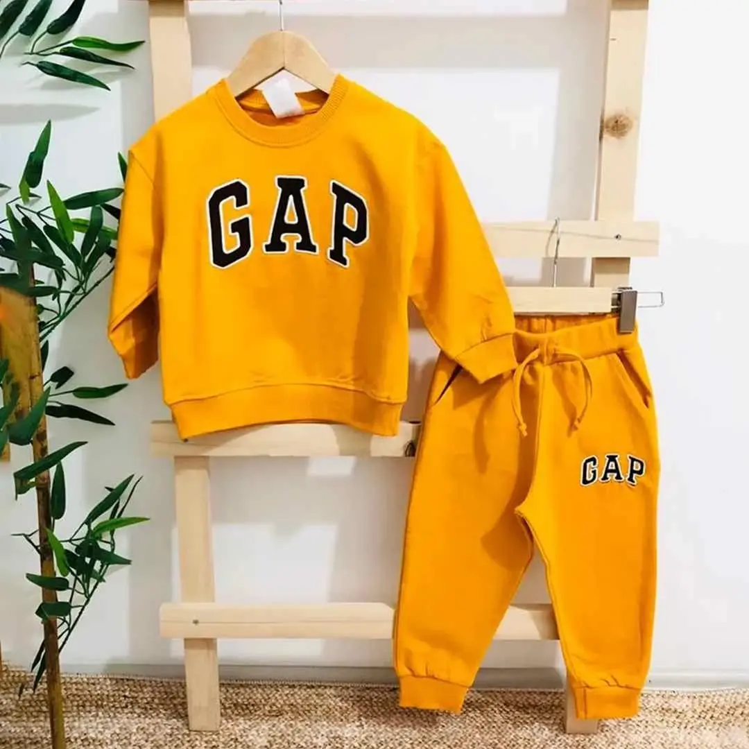 Комплект 2ка GAP Свитшот + штаны Желтый