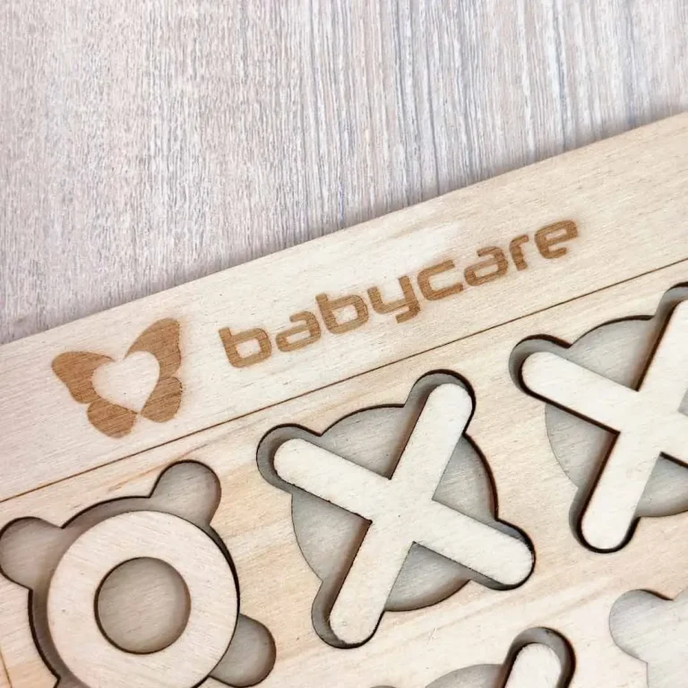 Деревянный пазл babycare крестики - нолики