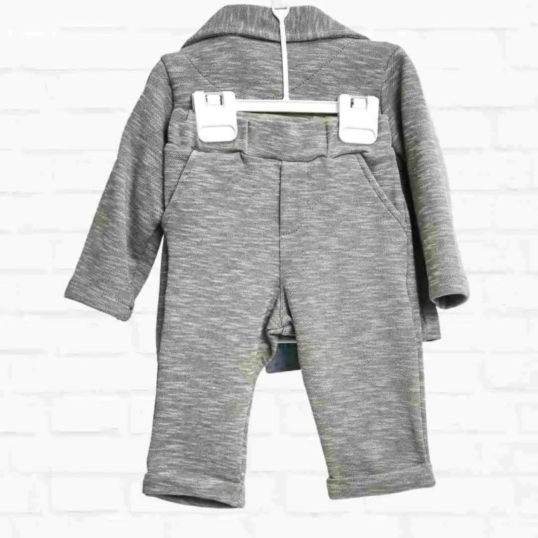 Комплект 3ка Baby fou однотонный с кормашками Серый