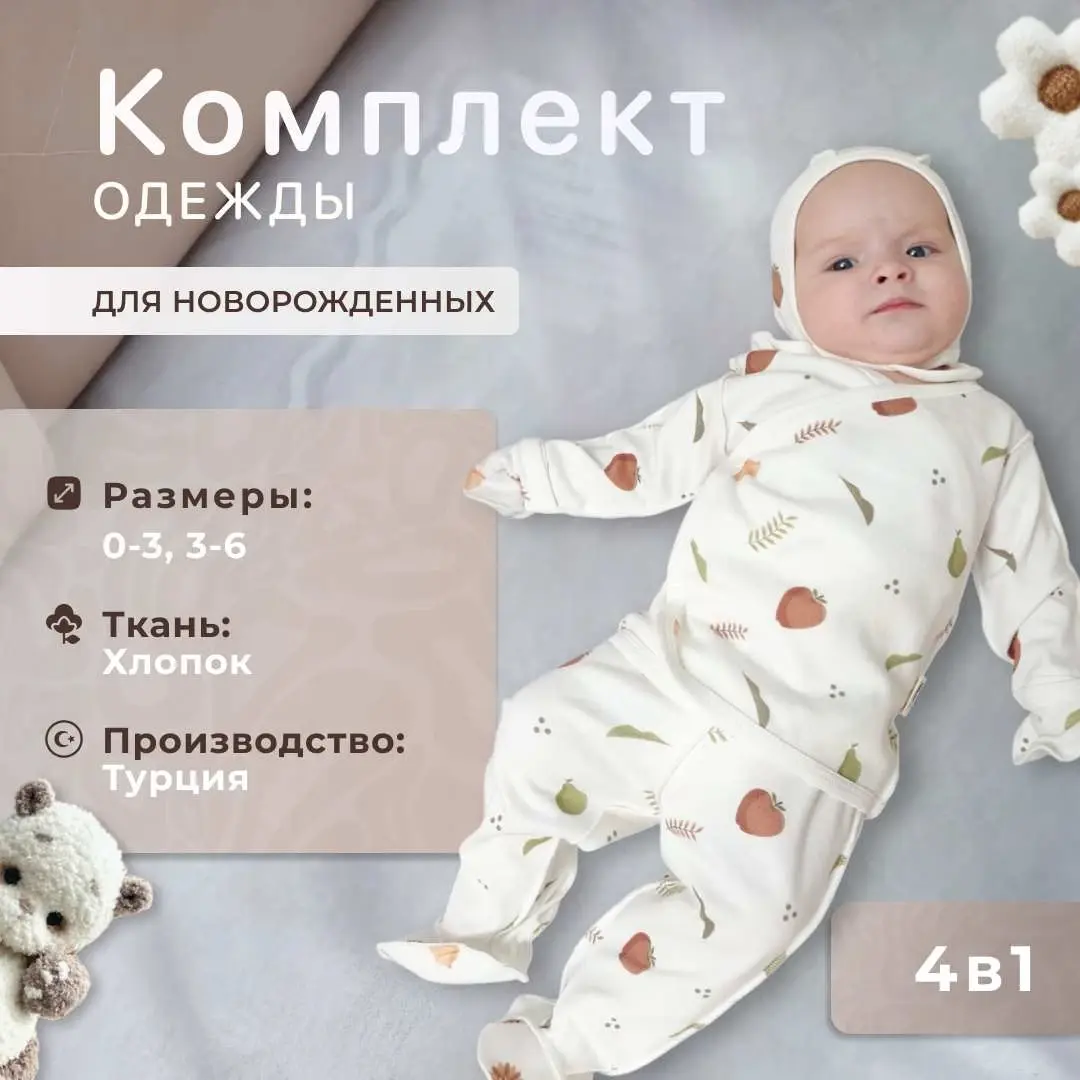 Распашонка Я родился фрукты