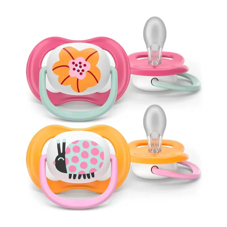 Пустышка Philips Avent Ultra Air Happy Цветочек Божья коровка SCF080/27 6-18мес 2 шт