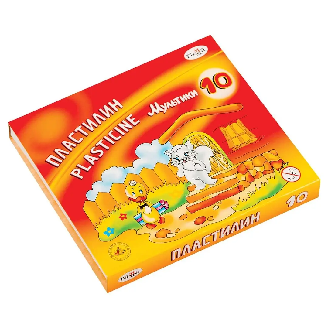 Пластилин мультики 10 шт