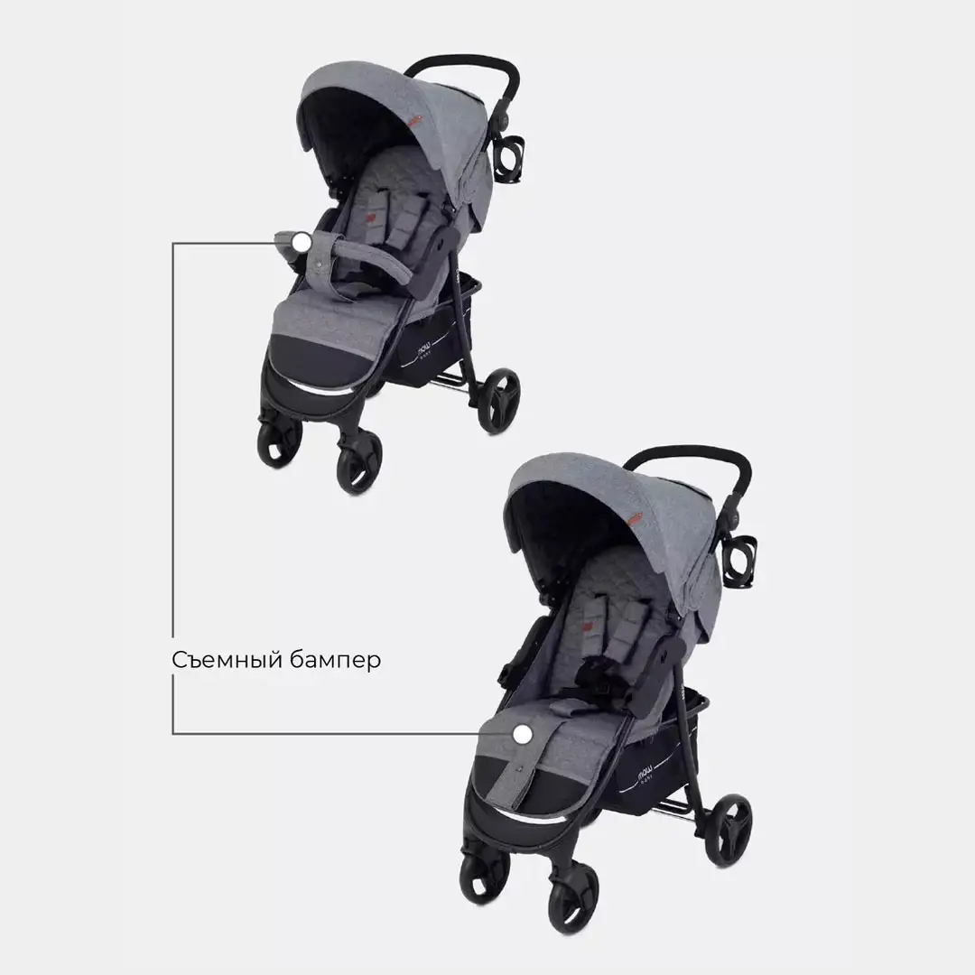 Коляска MOWbaby CROSS RA080 Gold Grey 0+ мес