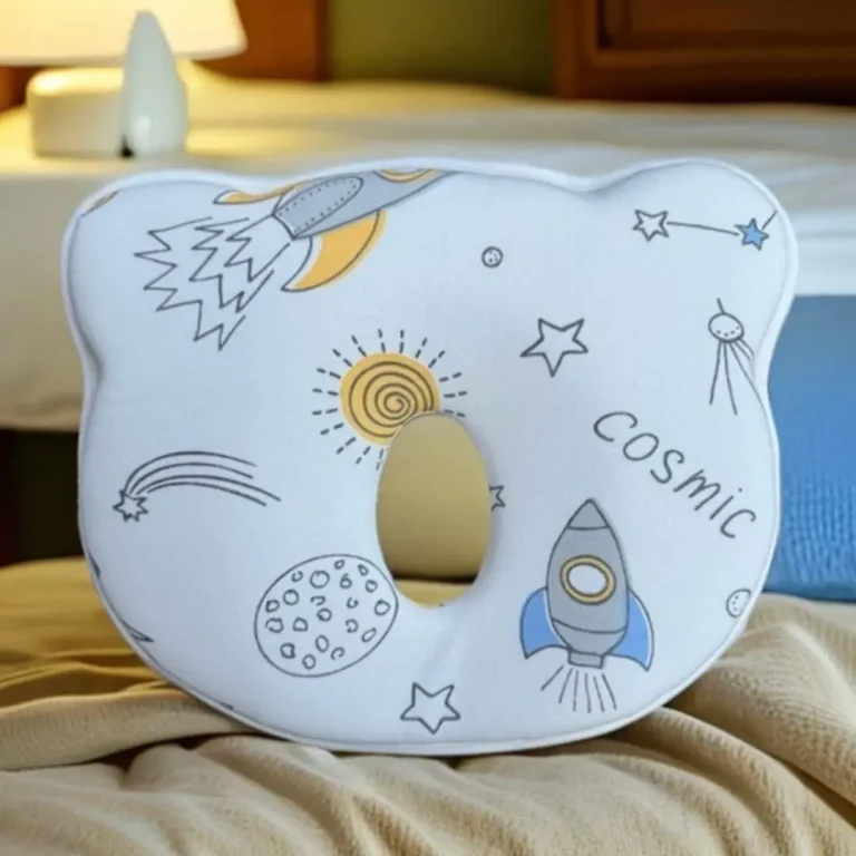 Ортопедическая подушка мишка Cosmic Space dream 0+ мес Белый