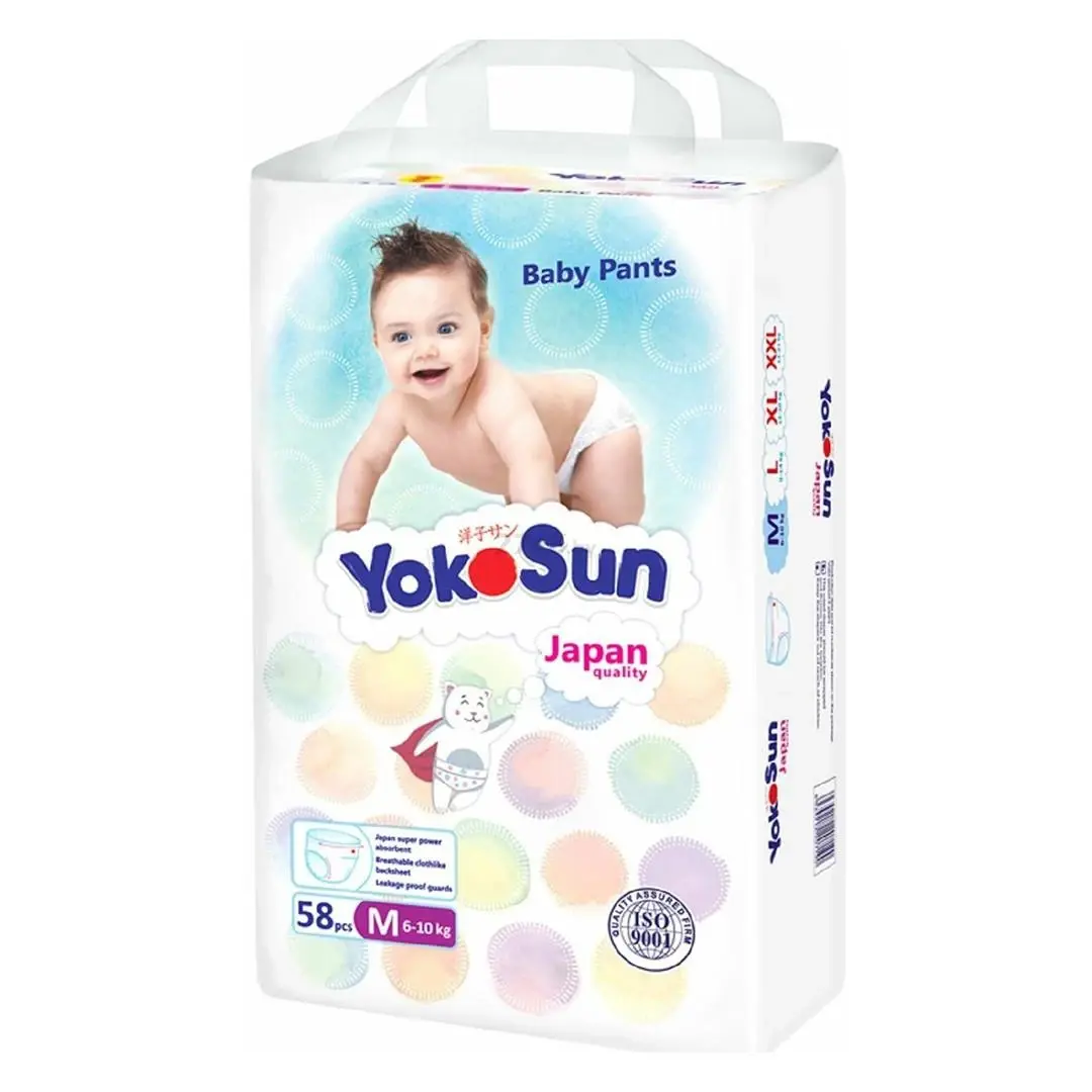 Трусики-подгузники YokoSun Comfort M (6-10 кг) 58 шт