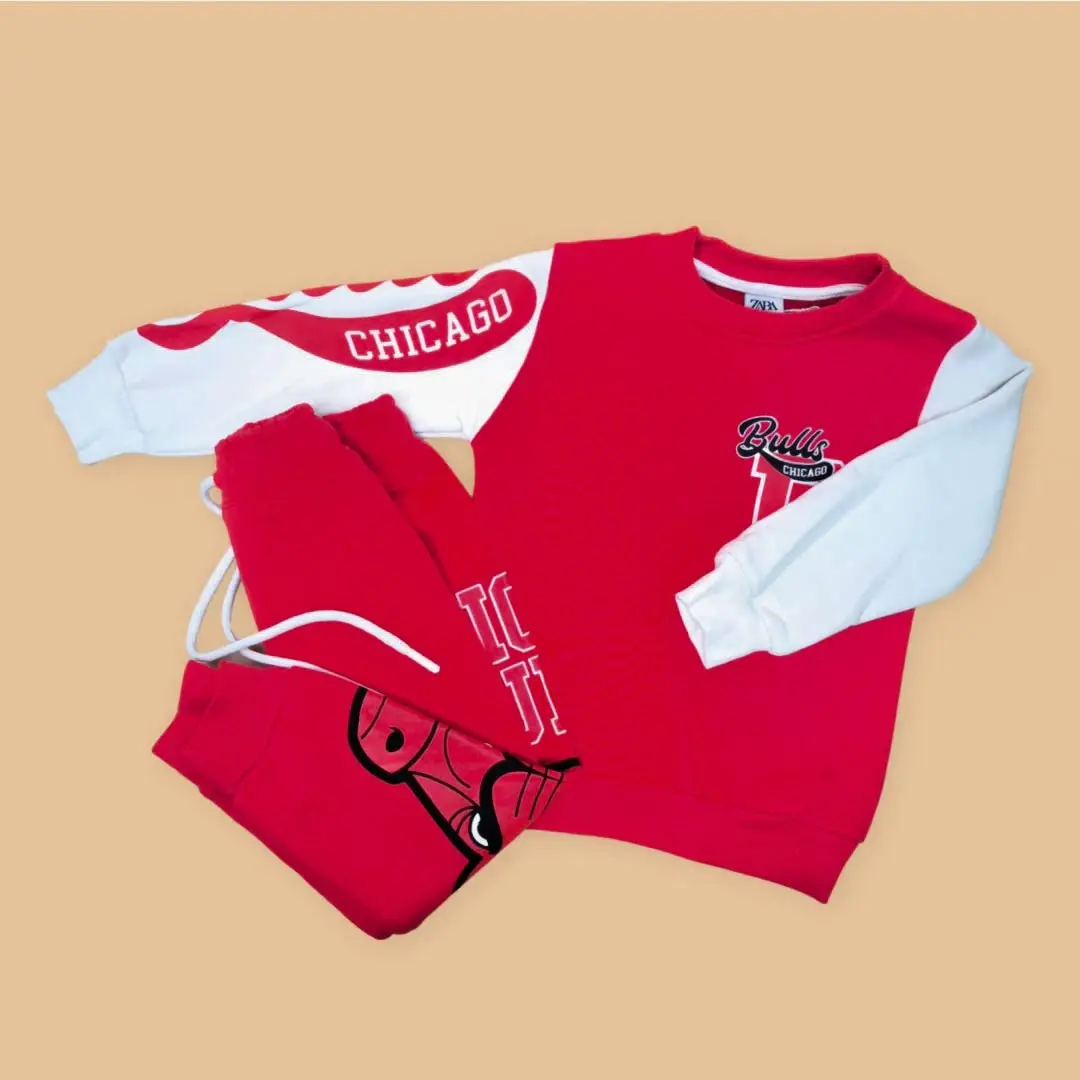 Комплект 2ка ZARA Chicago bulls свитшот + штаны Красный