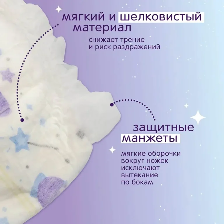 Трусики-подгузники Joonies Magic Night XL (12-17 кг) 20 шт
