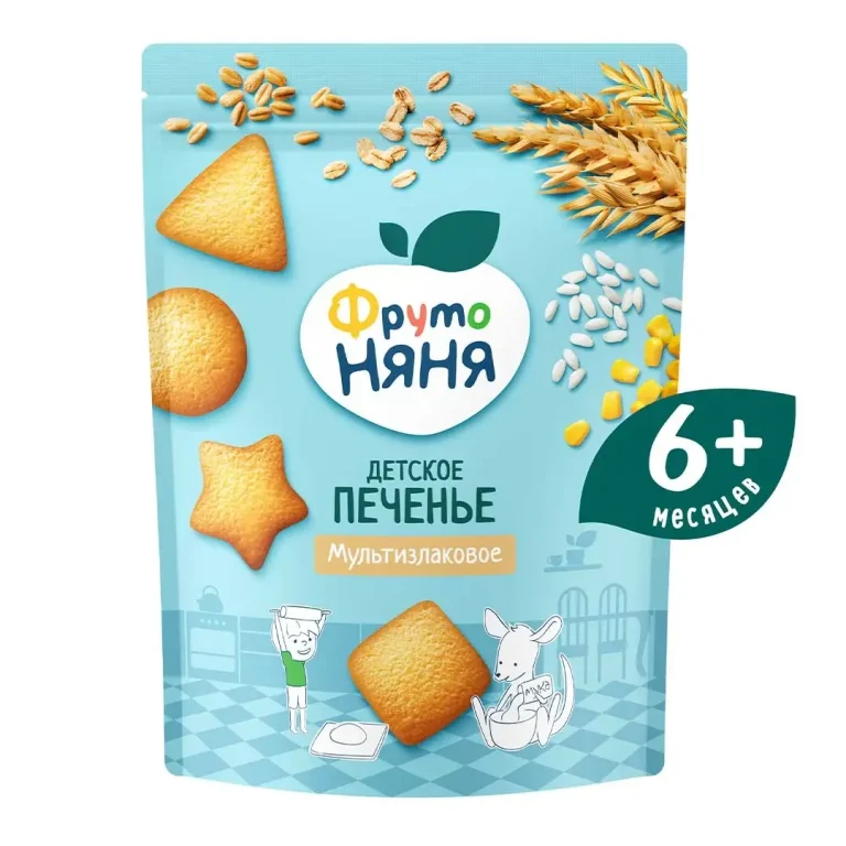 Печенье ФрутоНяня мультизлаковое 120 гр. 6+ мес.