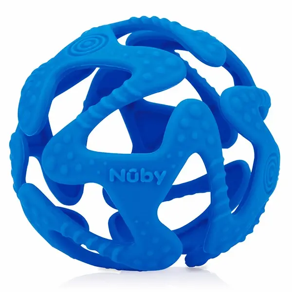 Прорезыватель Nuby силиконовый мяч 3+мес.