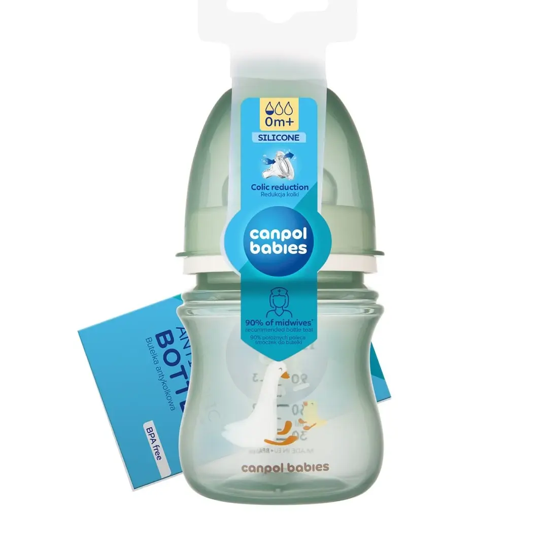 Антиколиковая бутылочка Canpol Babies PP Easy Start гусь 120 мл 0+ мес