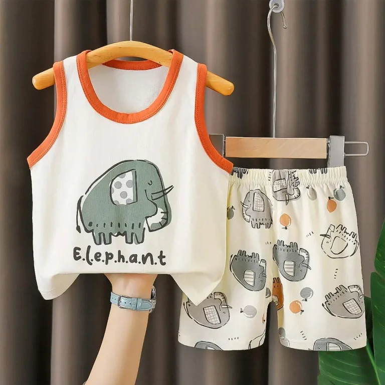 Комплект 2ка Майка + шорты E.l.e.p.h.a.n.t Молочный