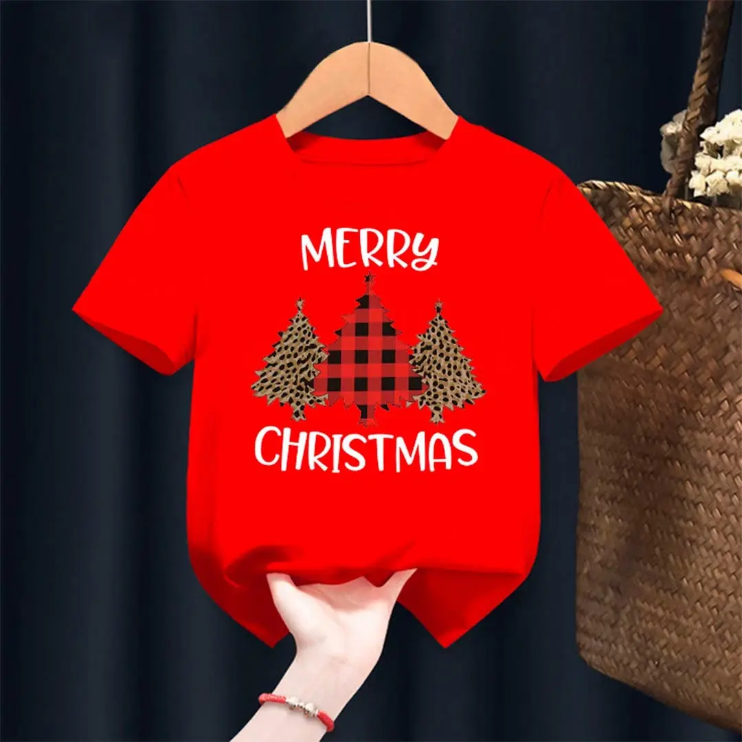 Футболка Merry Christmas три елочки