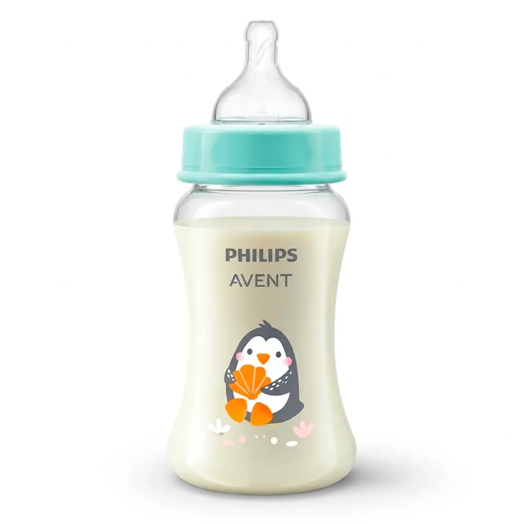 Пластиковая бутылочка Phlips Avent Baby bottle essentail grow Пингвин 250 мл 1+ мес SCY061/01
