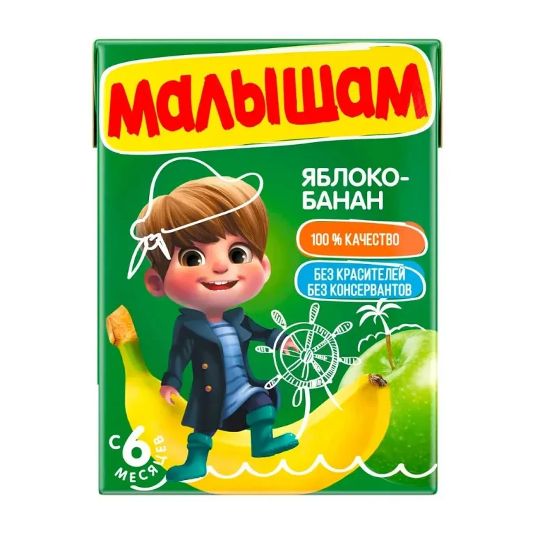 Нектар Малышам Яблоко-Банан с 6 мес 200 мл