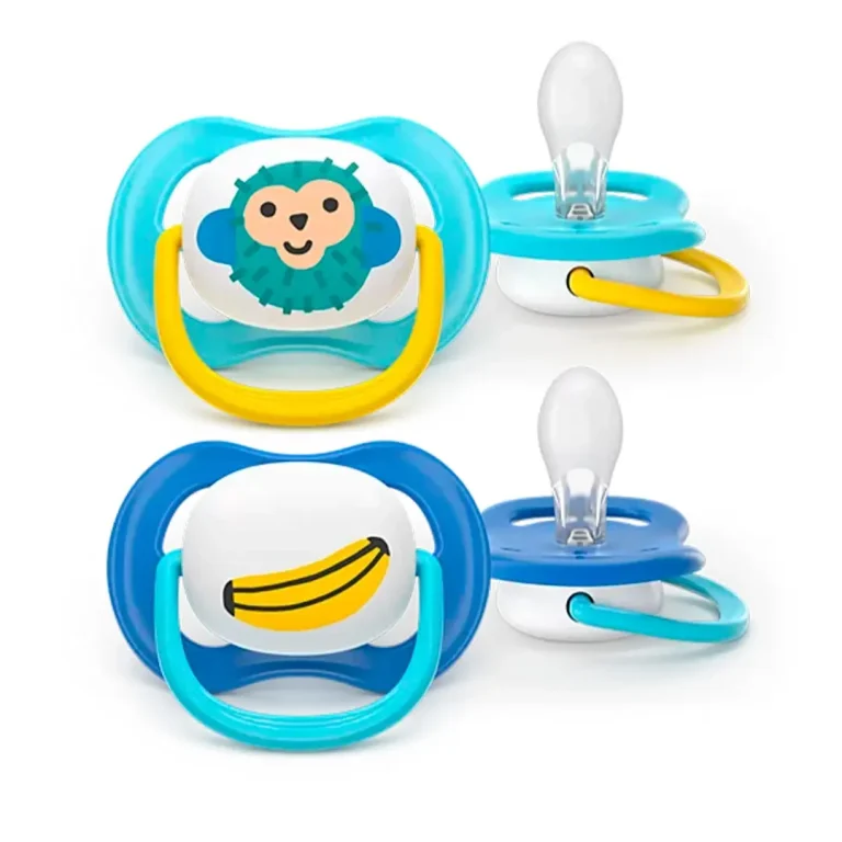 Пустышка Philips Avent Ultra Air Happy Обезьяна банан SCF080/26 6-18 мес 2 шт